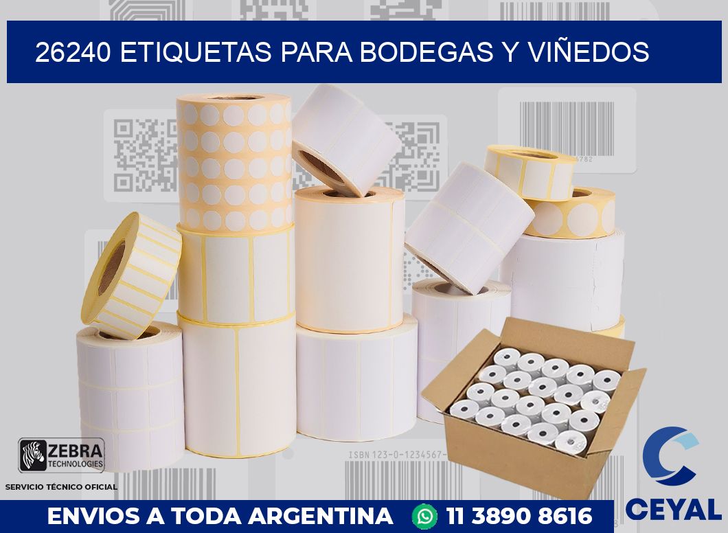 26240 ETIQUETAS PARA BODEGAS Y VIÑEDOS