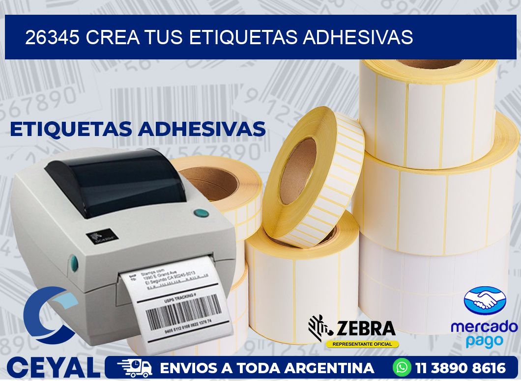 26345 CREA TUS ETIQUETAS ADHESIVAS