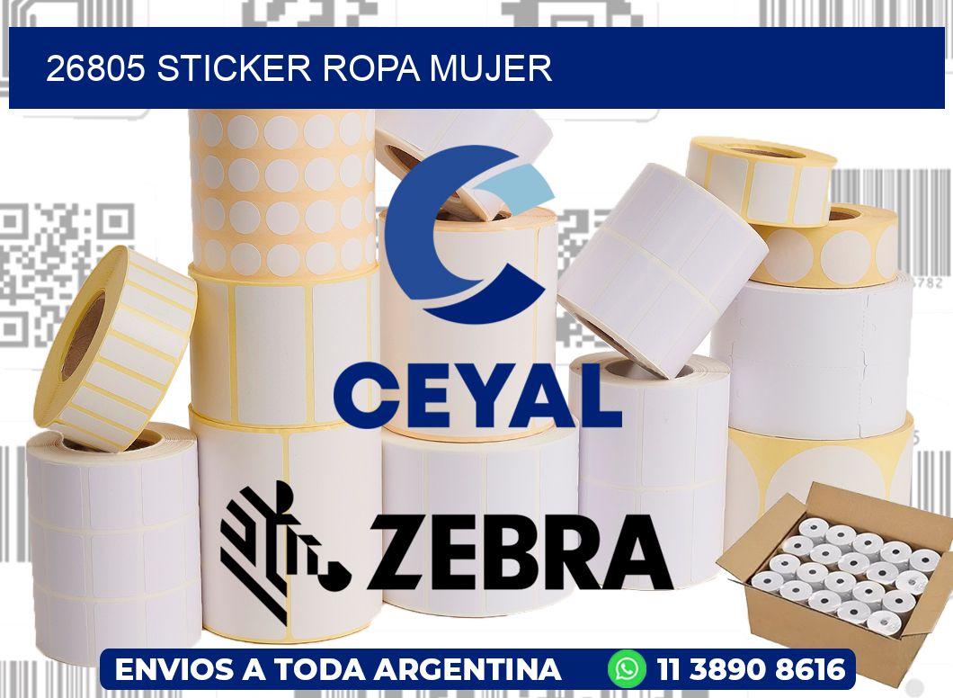 26805 STICKER ROPA MUJER
