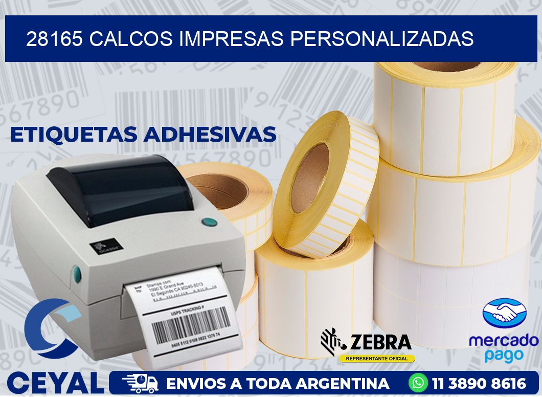 28165 CALCOS IMPRESAS PERSONALIZADAS