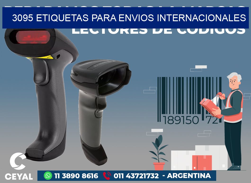 3095 ETIQUETAS PARA ENVIOS INTERNACIONALES