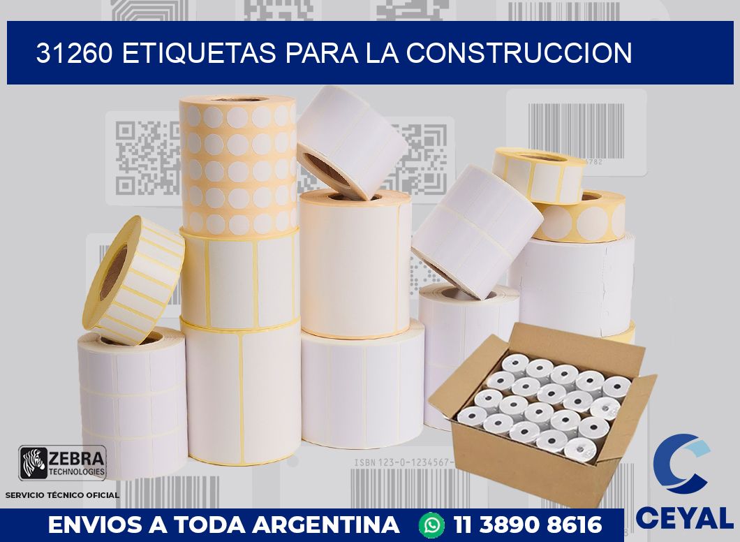 31260 ETIQUETAS PARA LA CONSTRUCCION