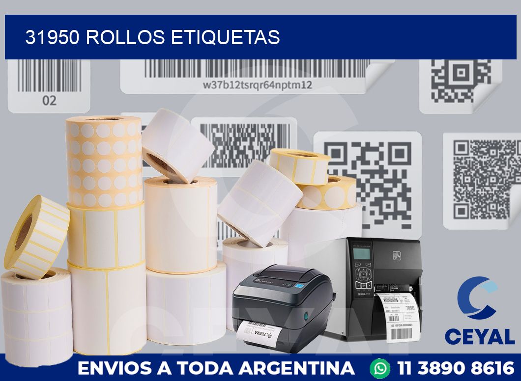 31950 ROLLOS ETIQUETAS