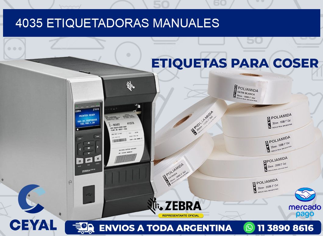 4035 ETIQUETADORAS MANUALES