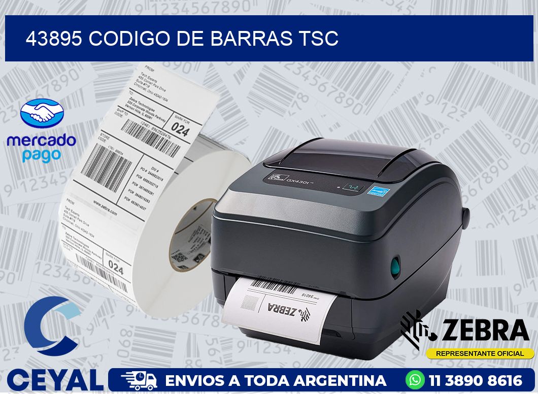 43895 CODIGO DE BARRAS TSC