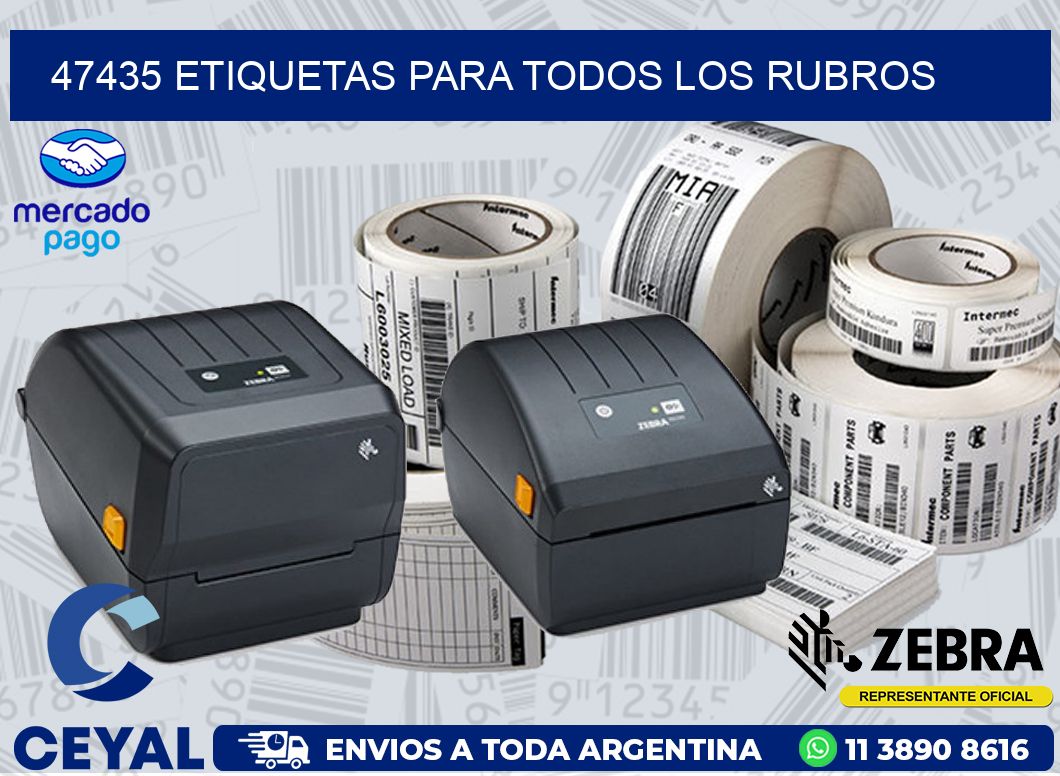47435 ETIQUETAS PARA TODOS LOS RUBROS