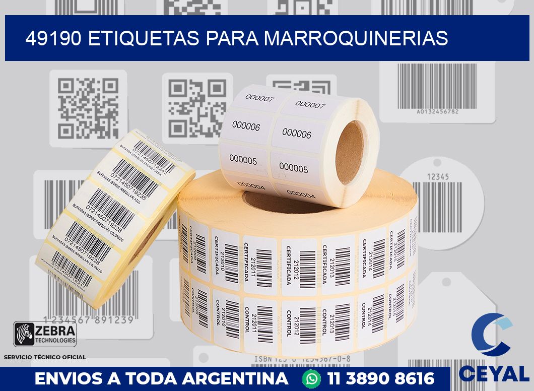 49190 ETIQUETAS PARA MARROQUINERIAS