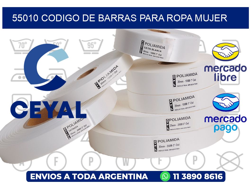 55010 CODIGO DE BARRAS PARA ROPA MUJER