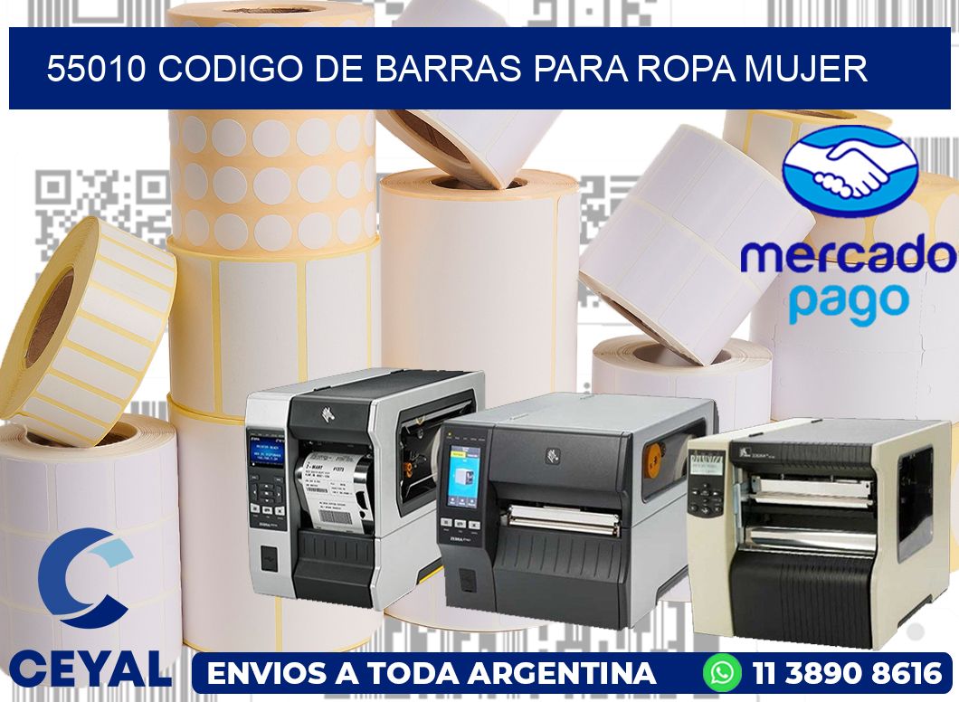 55010 CODIGO DE BARRAS PARA ROPA MUJER