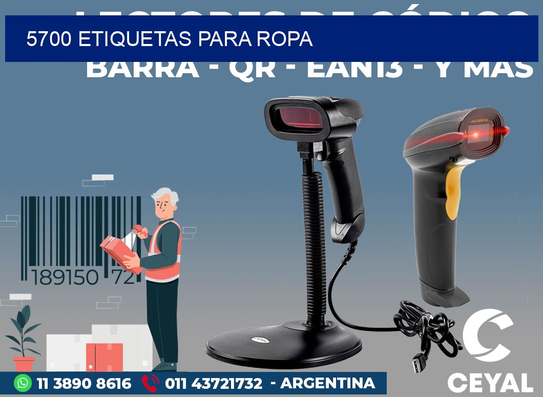 5700 ETIQUETAS PARA ROPA