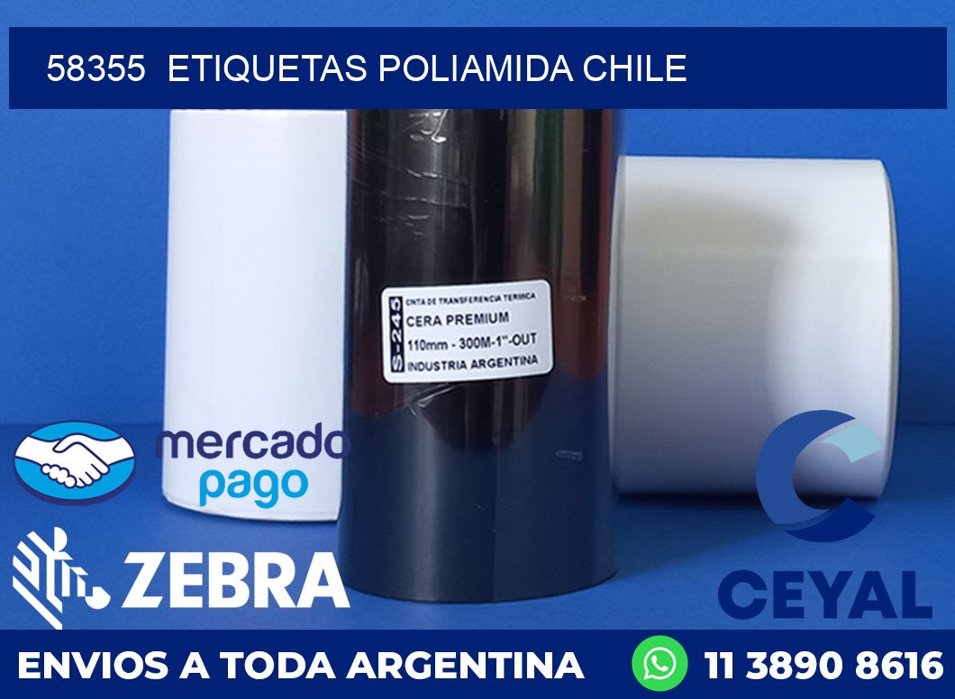 58355  ETIQUETAS POLIAMIDA CHILE