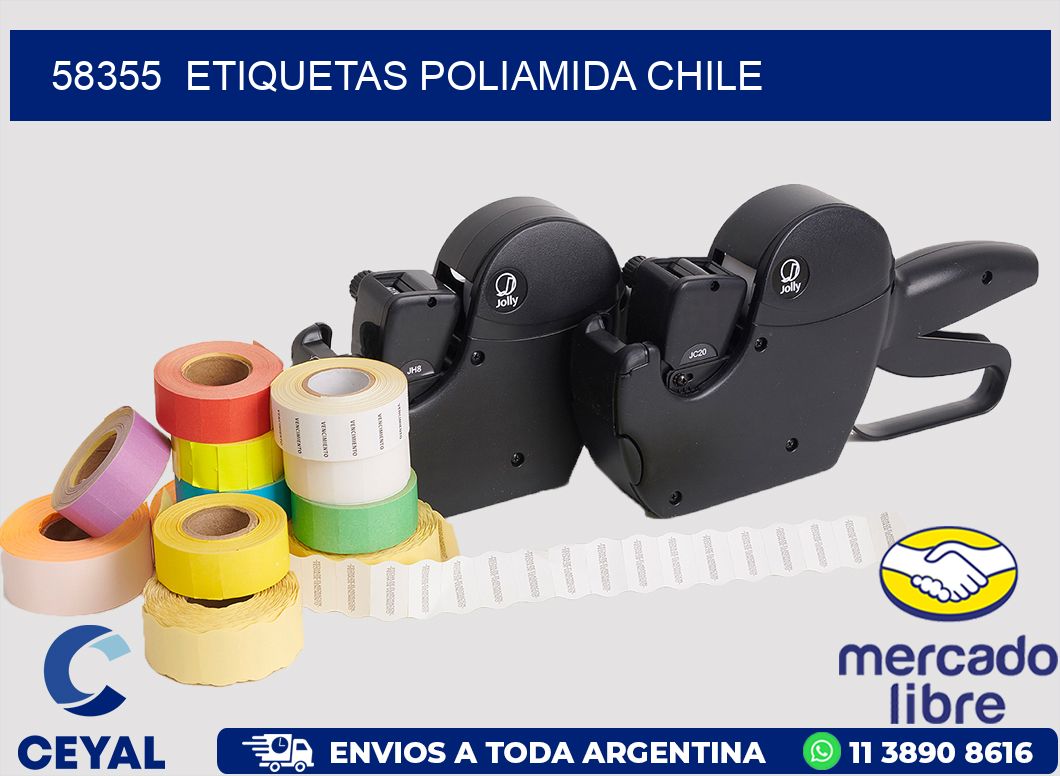 58355  ETIQUETAS POLIAMIDA CHILE