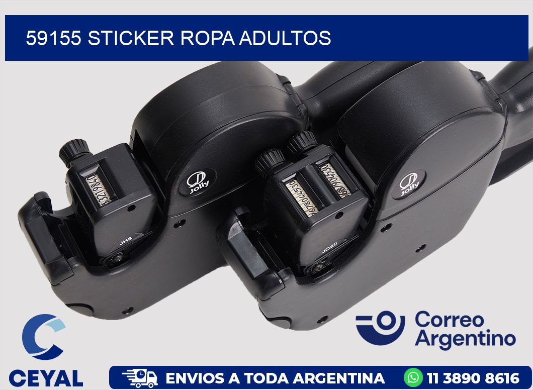 59155 STICKER ROPA ADULTOS