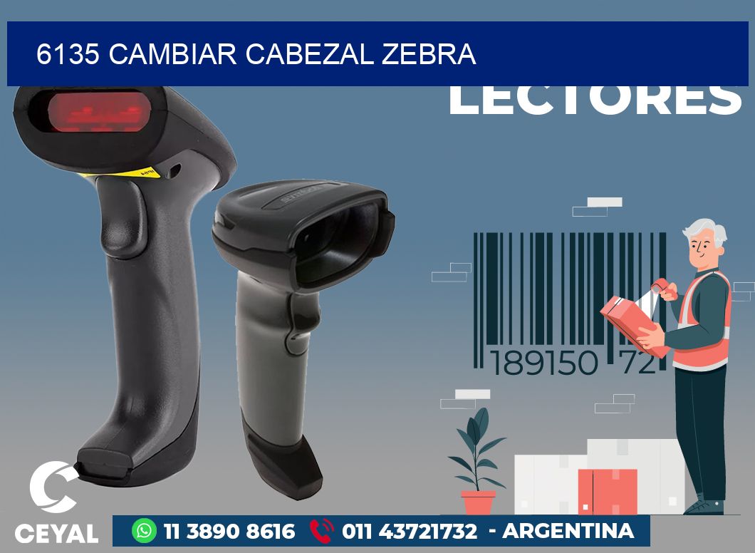 6135 CAMBIAR CABEZAL ZEBRA