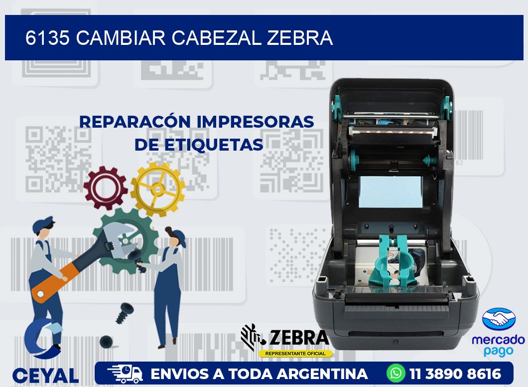 6135 CAMBIAR CABEZAL ZEBRA