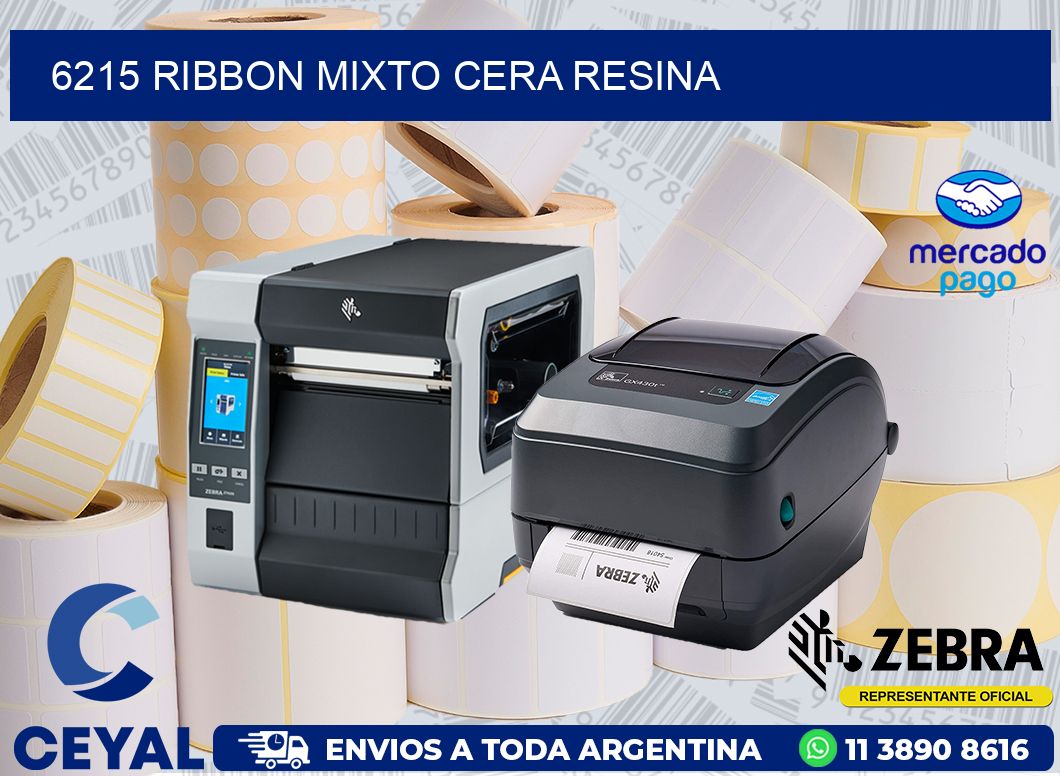 6215 RIBBON MIXTO CERA RESINA