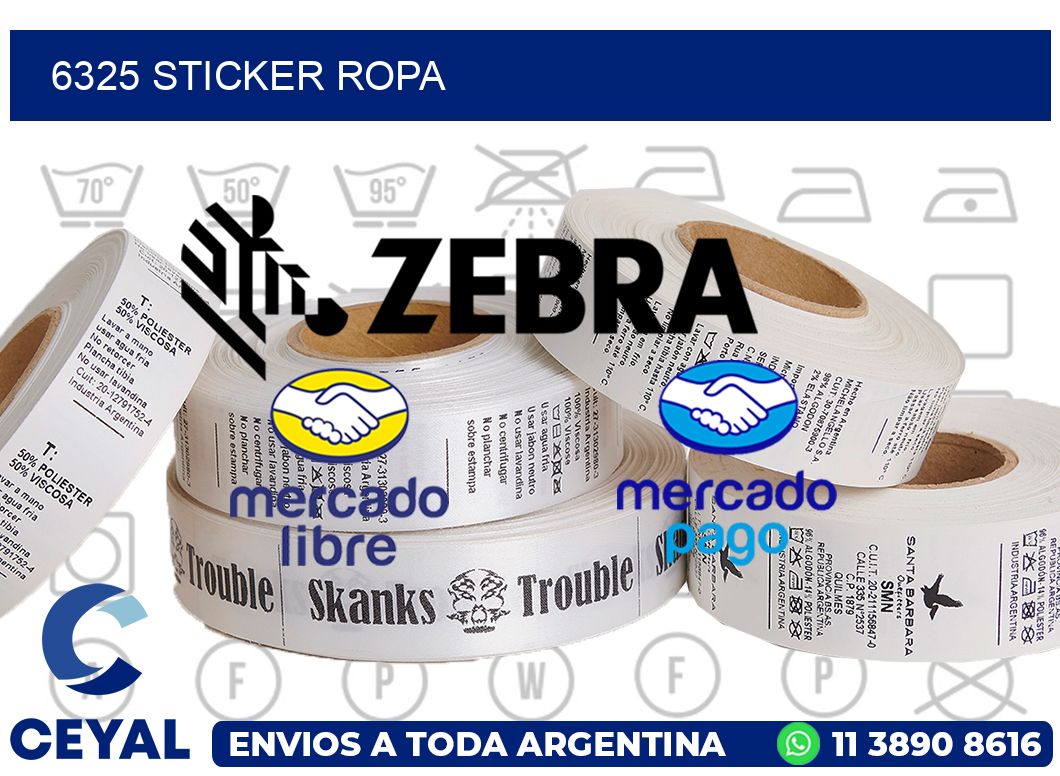 6325 STICKER ROPA