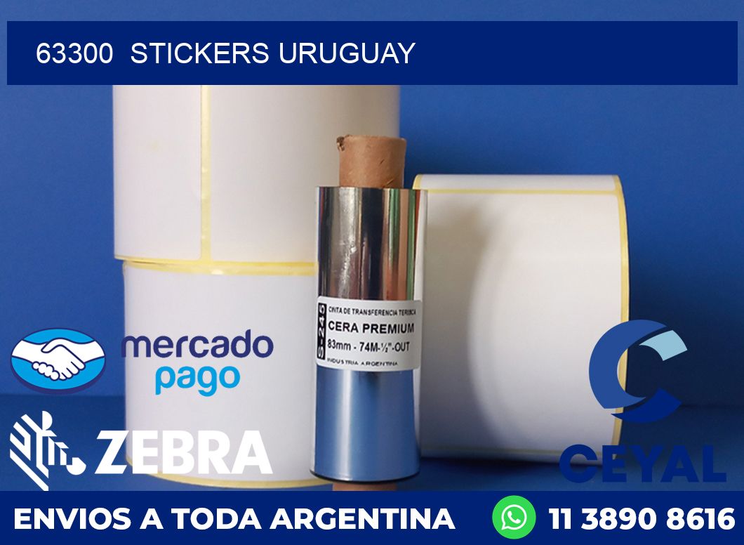 63300  STICKERS URUGUAY