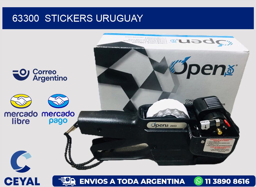 63300  STICKERS URUGUAY