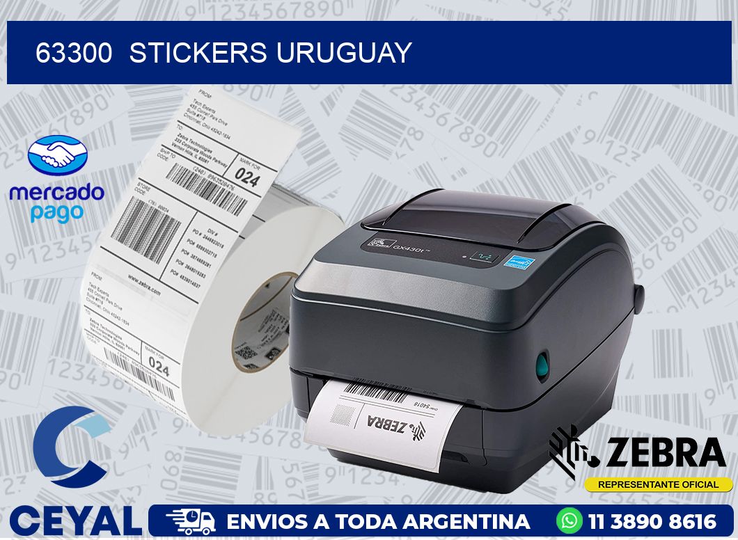 63300  STICKERS URUGUAY