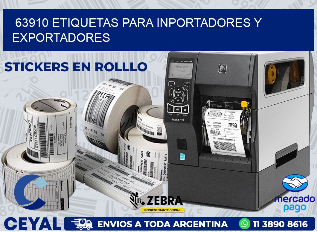 63910 ETIQUETAS PARA INPORTADORES Y EXPORTADORES