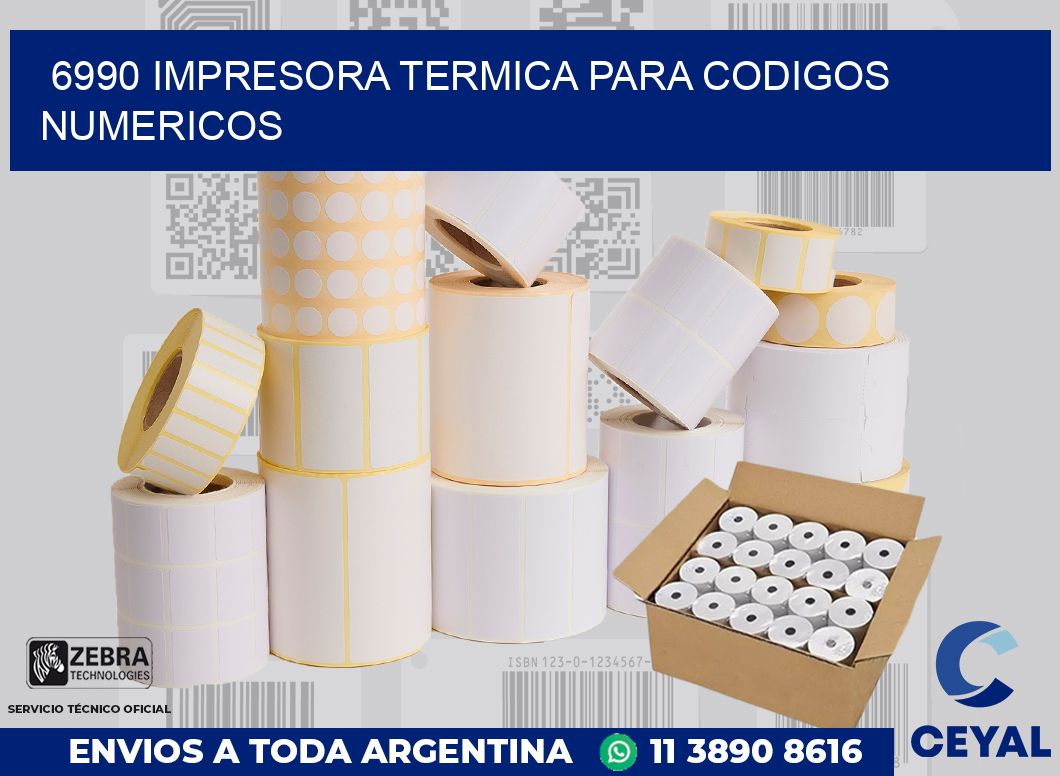 6990 IMPRESORA TERMICA PARA CODIGOS NUMERICOS