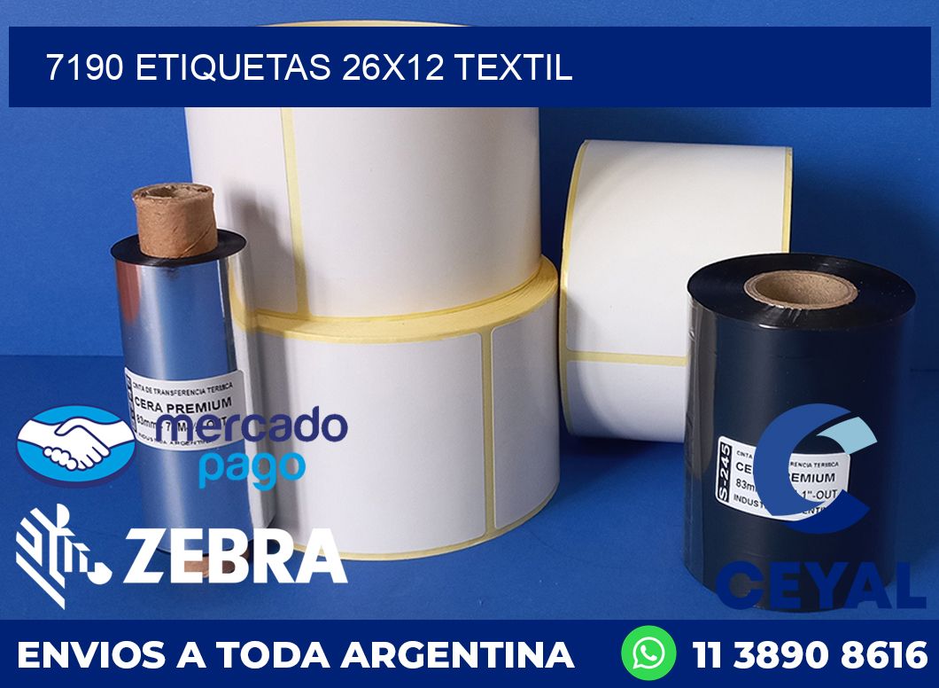7190 ETIQUETAS 26X12 TEXTIL