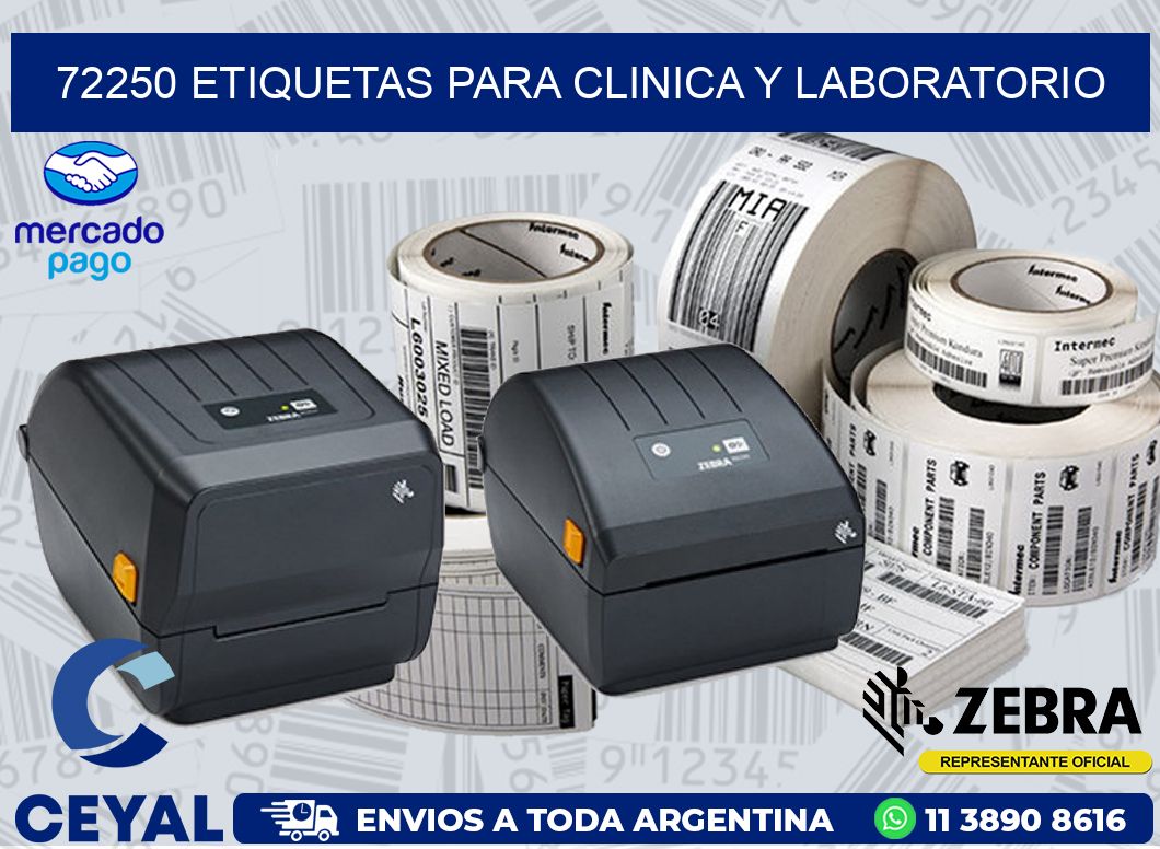 72250 ETIQUETAS PARA CLINICA Y LABORATORIO