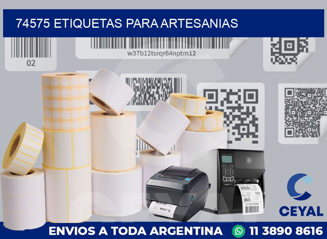 74575 ETIQUETAS PARA ARTESANIAS