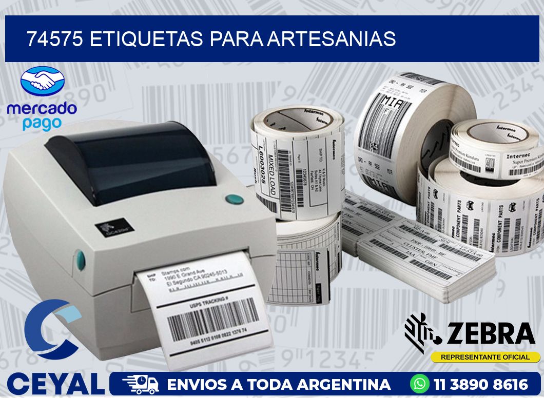 74575 ETIQUETAS PARA ARTESANIAS