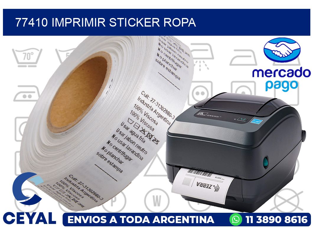 77410 IMPRIMIR STICKER ROPA