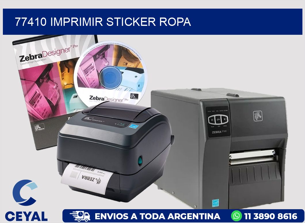 77410 IMPRIMIR STICKER ROPA
