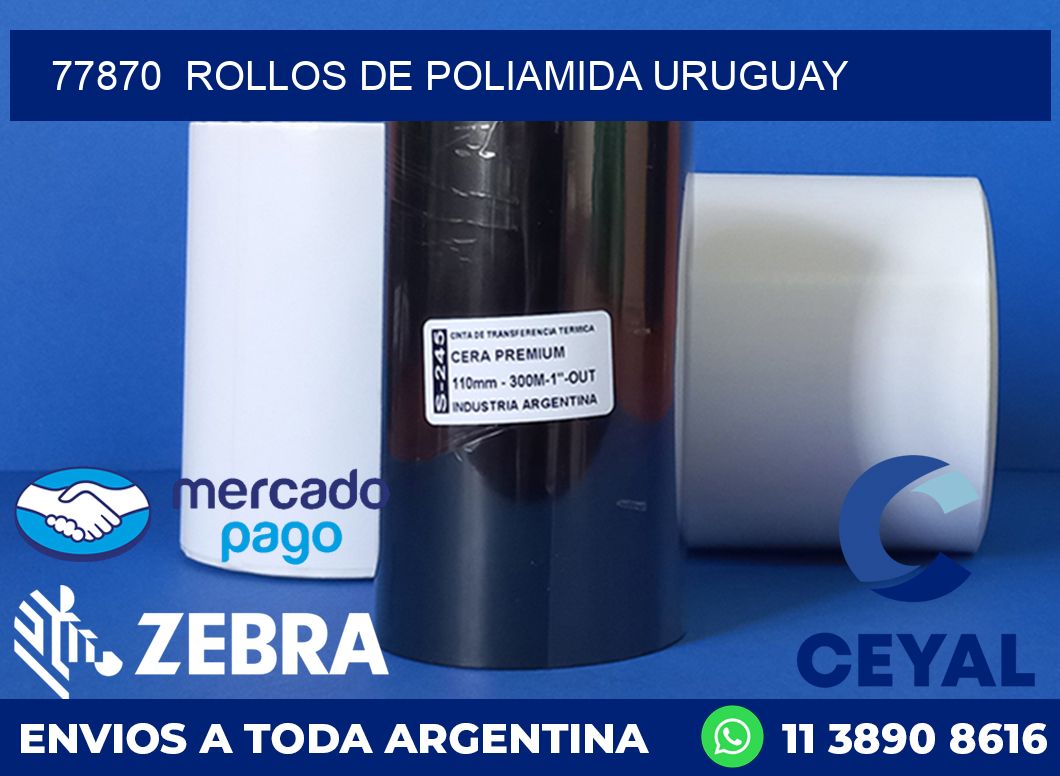 77870  ROLLOS DE POLIAMIDA URUGUAY