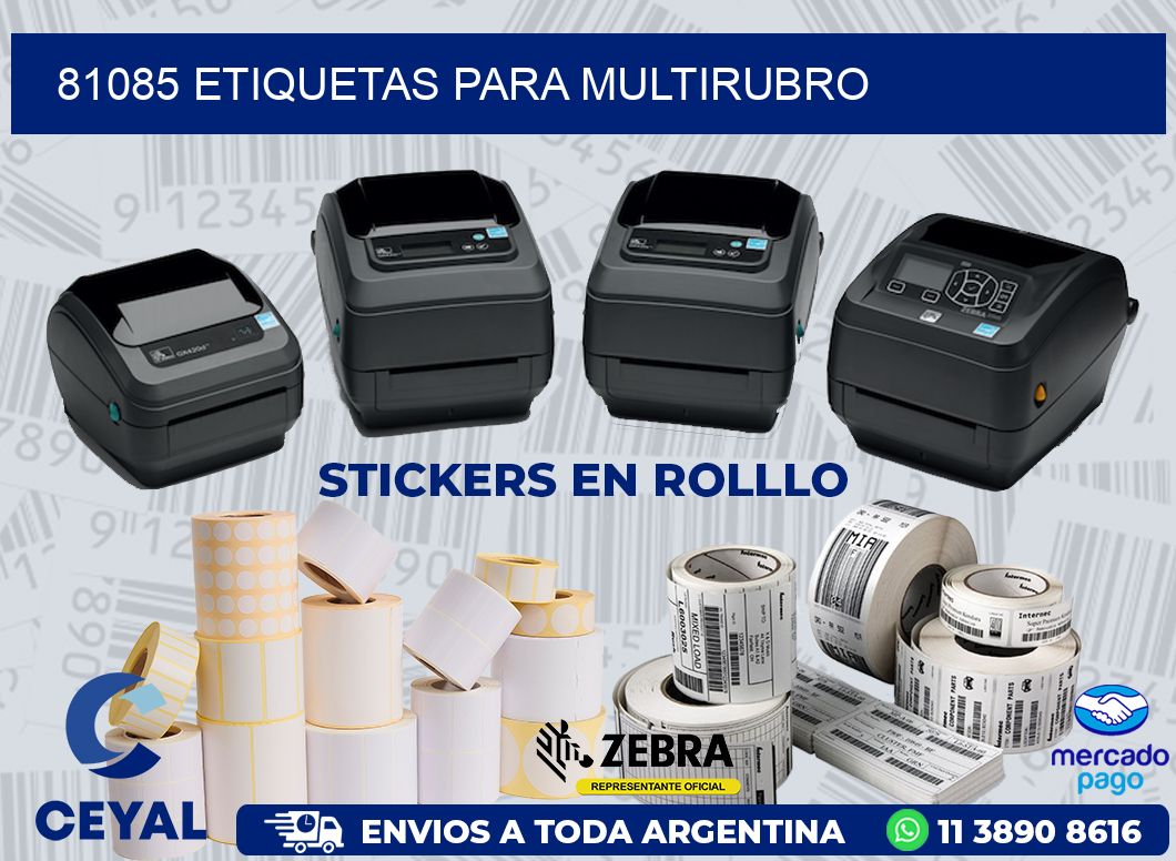 81085 ETIQUETAS PARA MULTIRUBRO