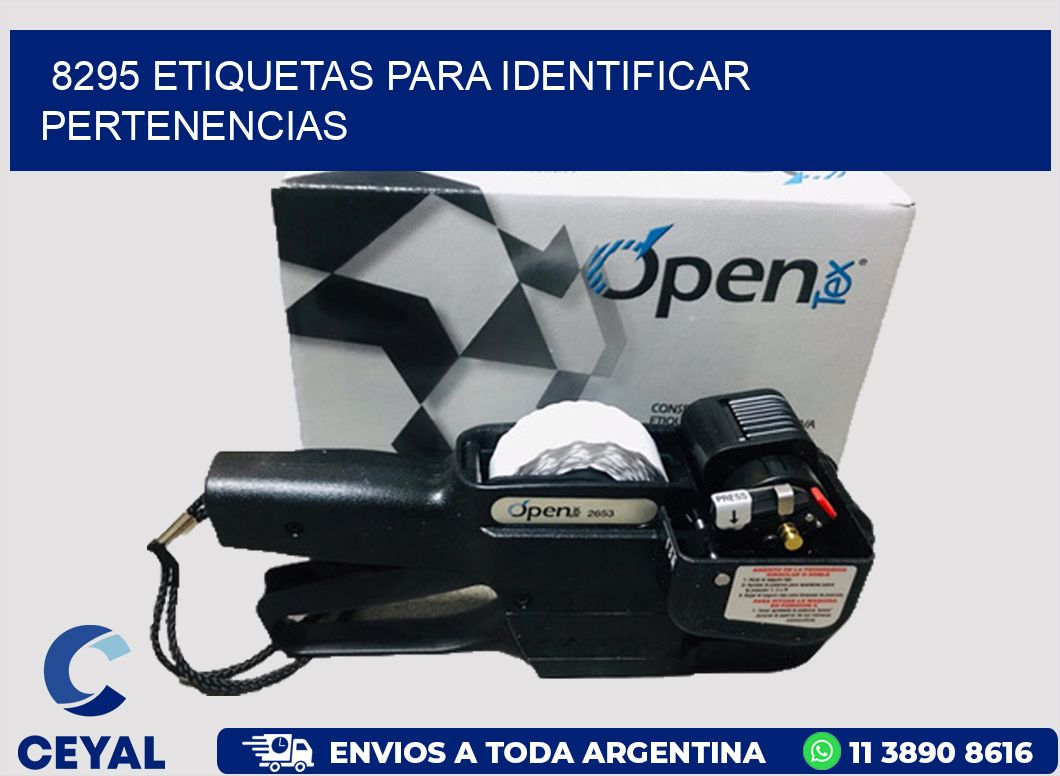 8295 ETIQUETAS PARA IDENTIFICAR PERTENENCIAS