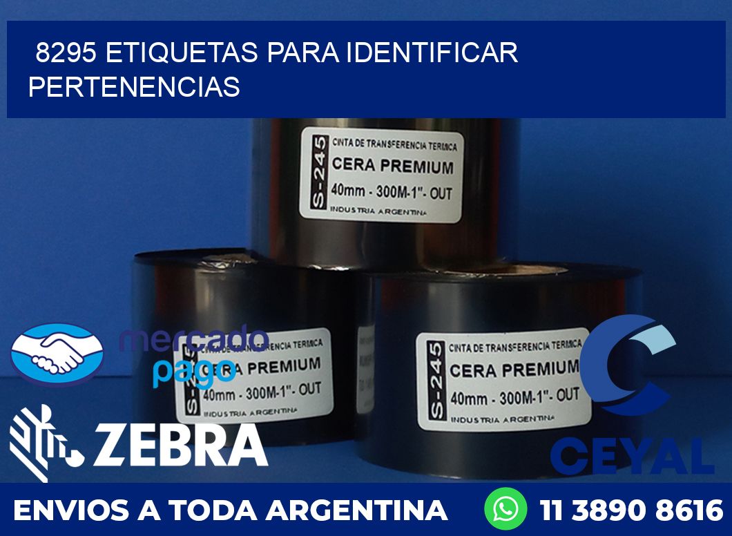 8295 ETIQUETAS PARA IDENTIFICAR PERTENENCIAS