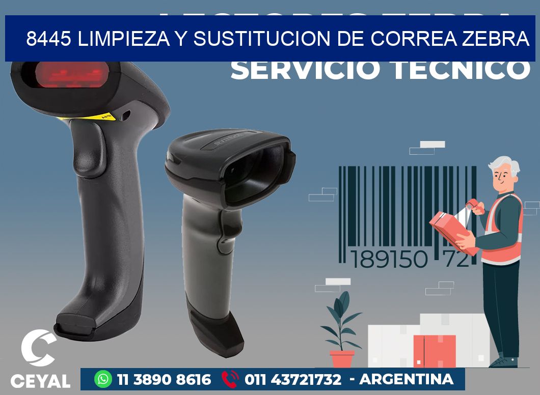 8445 LIMPIEZA Y SUSTITUCION DE CORREA ZEBRA