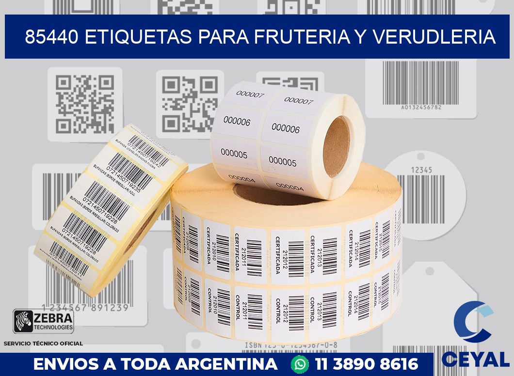 85440 ETIQUETAS PARA FRUTERIA Y VERUDLERIA