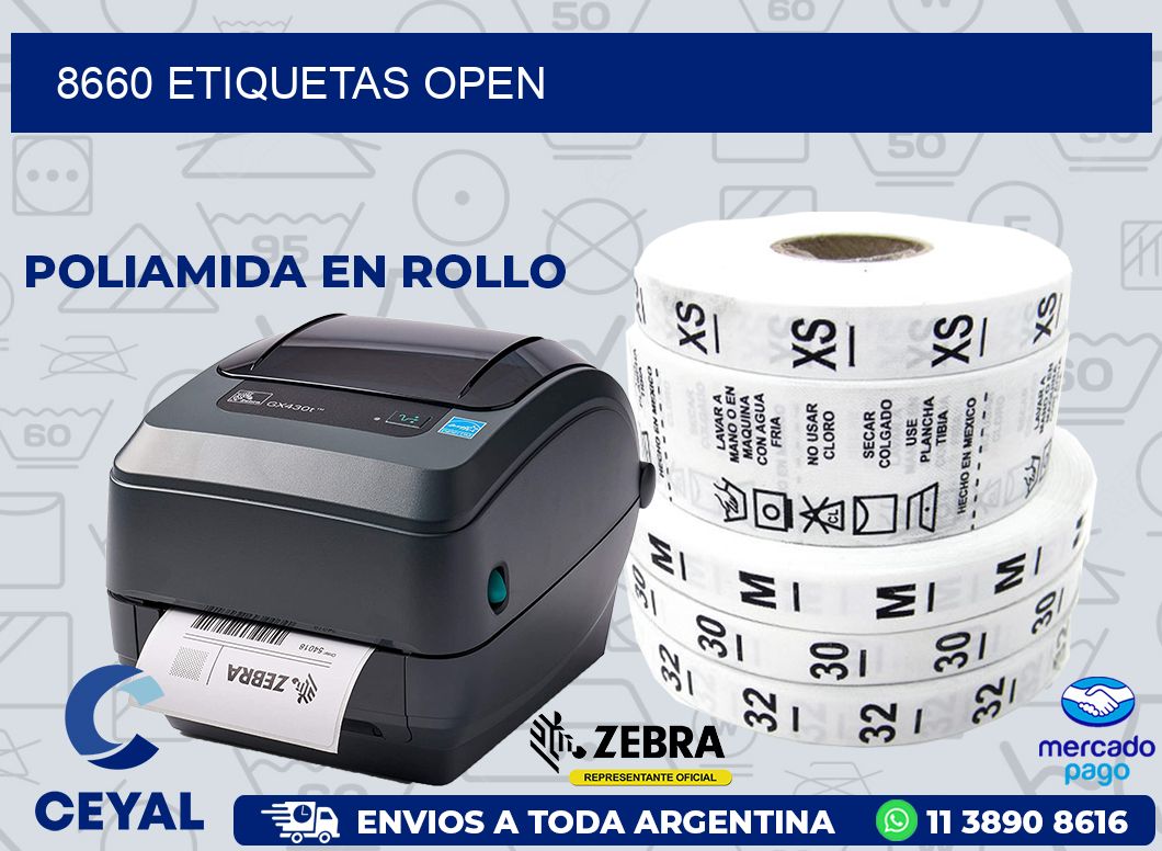 8660 ETIQUETAS OPEN