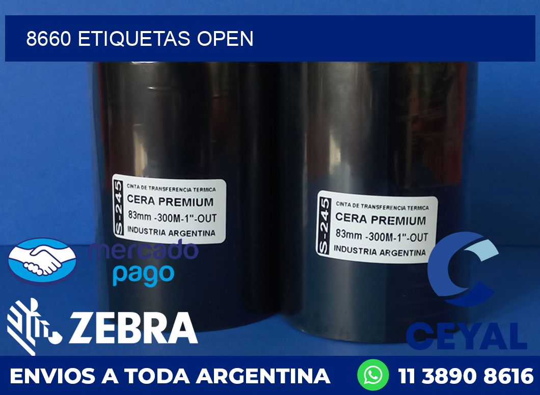 8660 ETIQUETAS OPEN