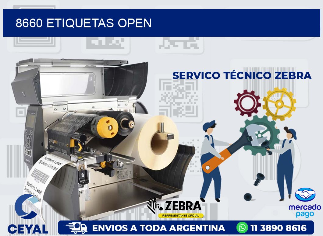 8660 ETIQUETAS OPEN