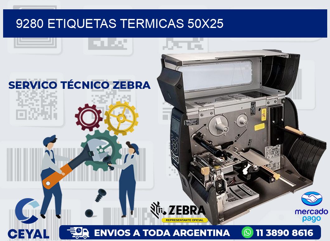 9280 ETIQUETAS TERMICAS 50X25