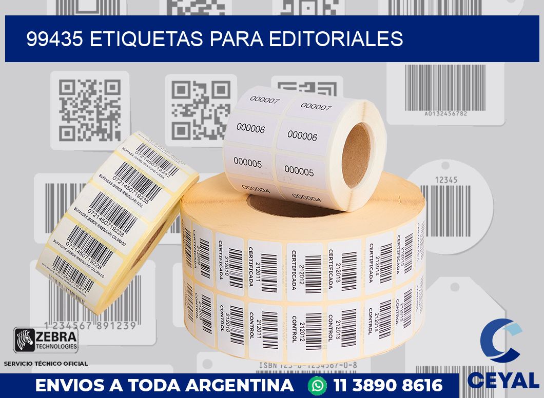 99435 ETIQUETAS PARA EDITORIALES