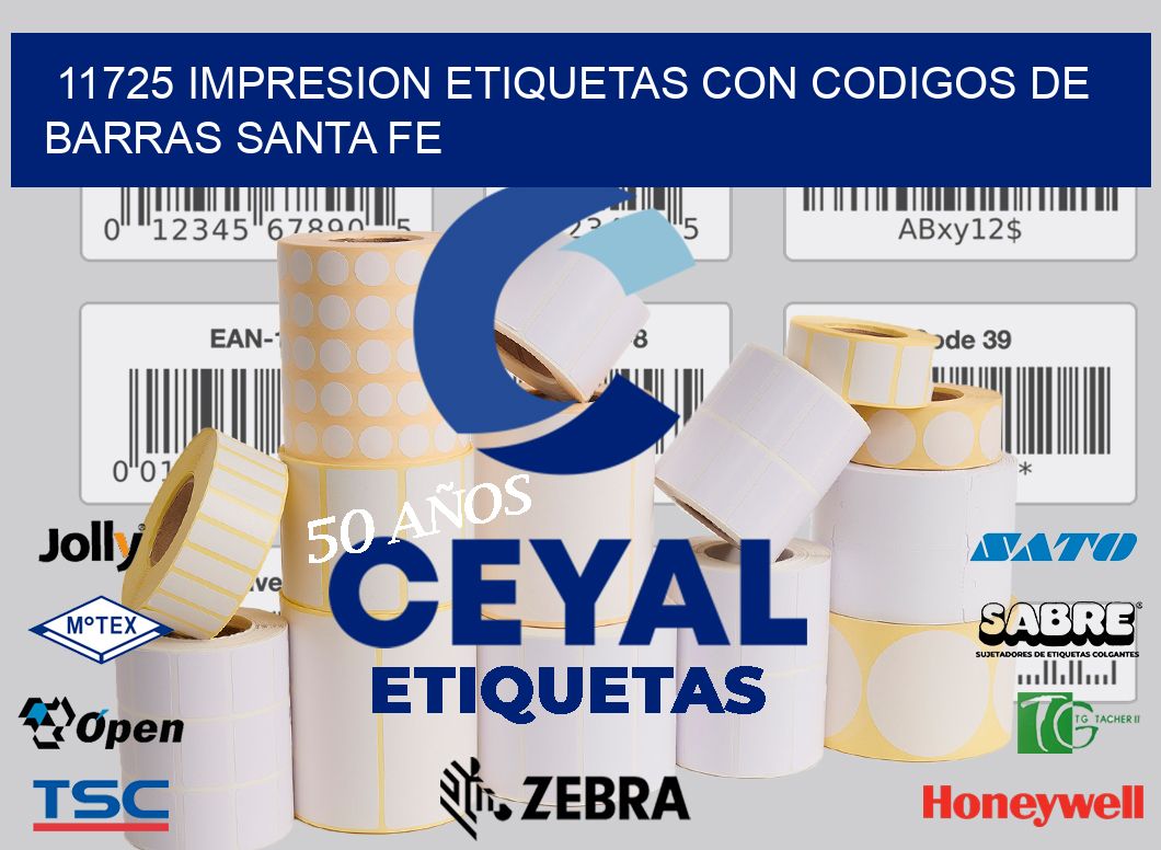 11725 IMPRESION ETIQUETAS CON CODIGOS DE BARRAS SANTA FE