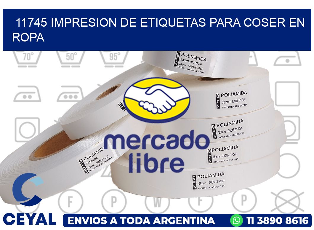 11745 IMPRESION DE ETIQUETAS PARA COSER EN ROPA