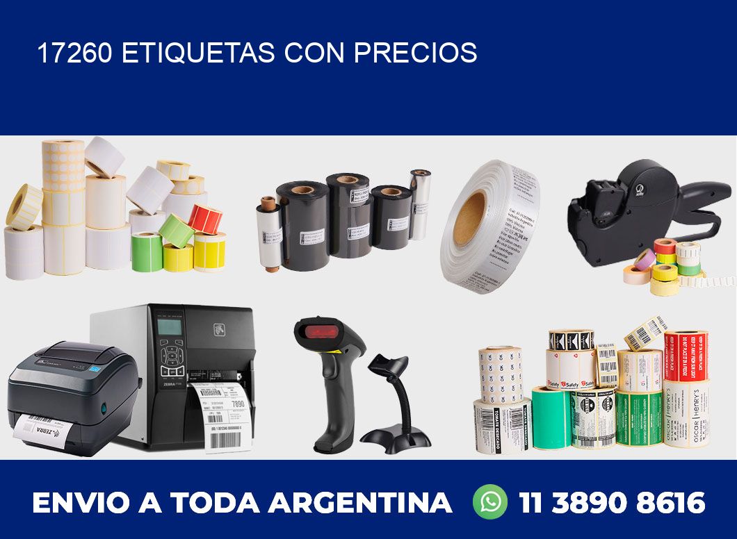 17260 ETIQUETAS CON PRECIOS