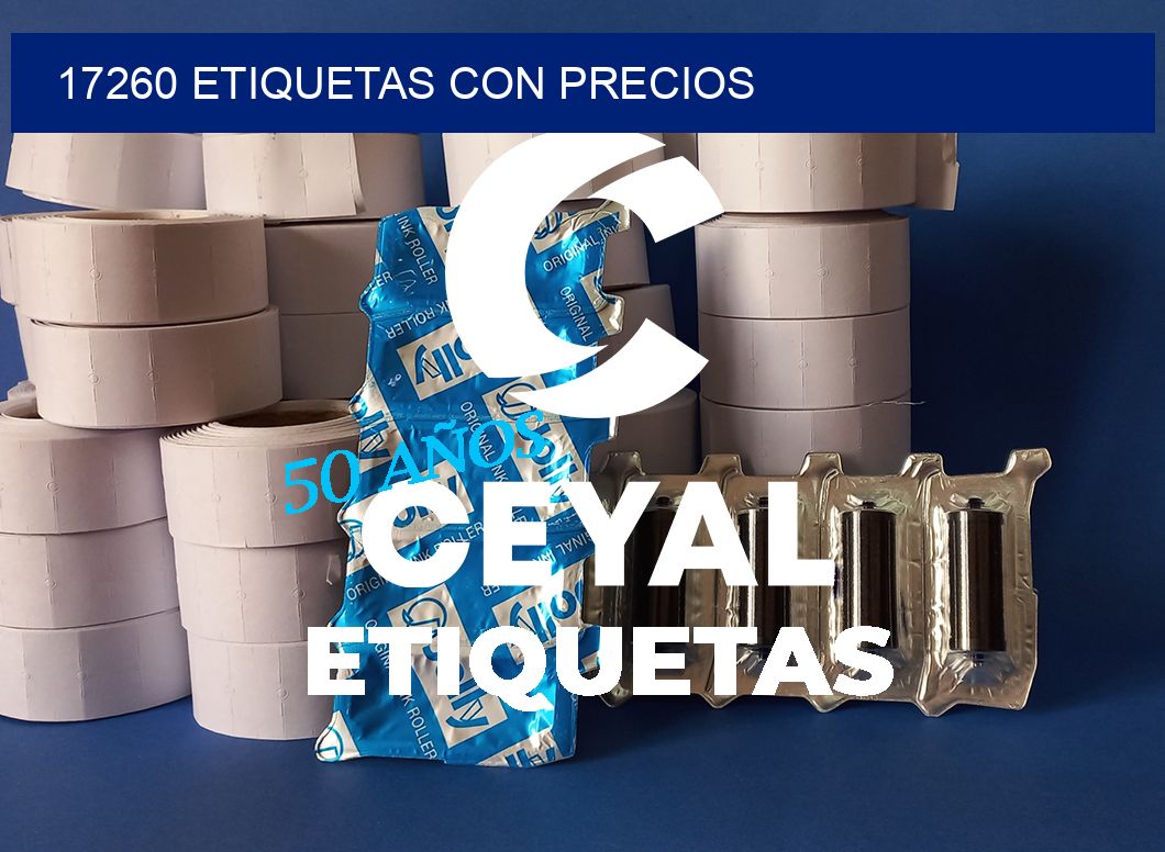 17260 ETIQUETAS CON PRECIOS