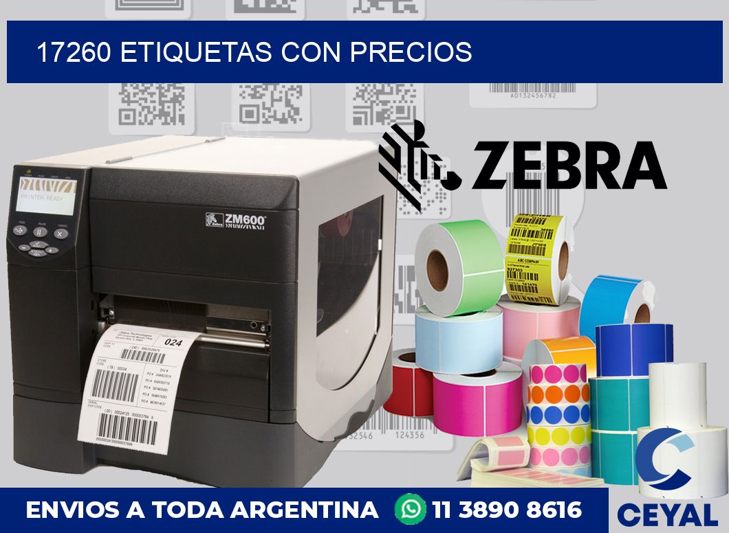 17260 ETIQUETAS CON PRECIOS