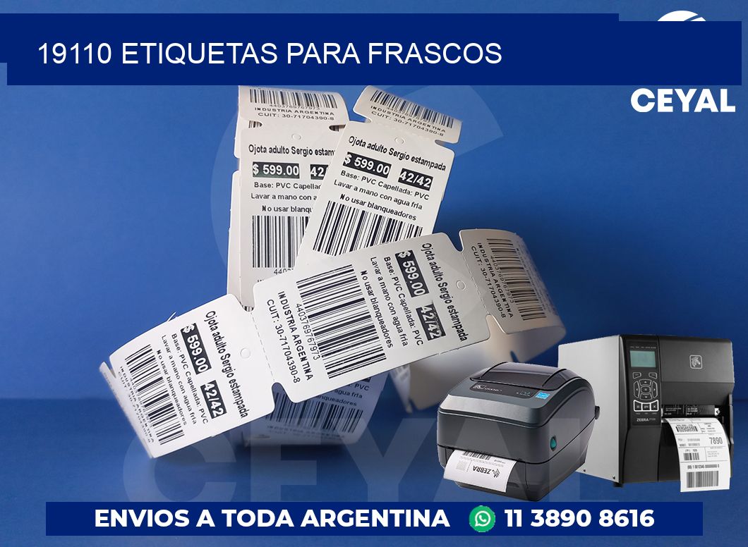 19110 ETIQUETAS PARA FRASCOS