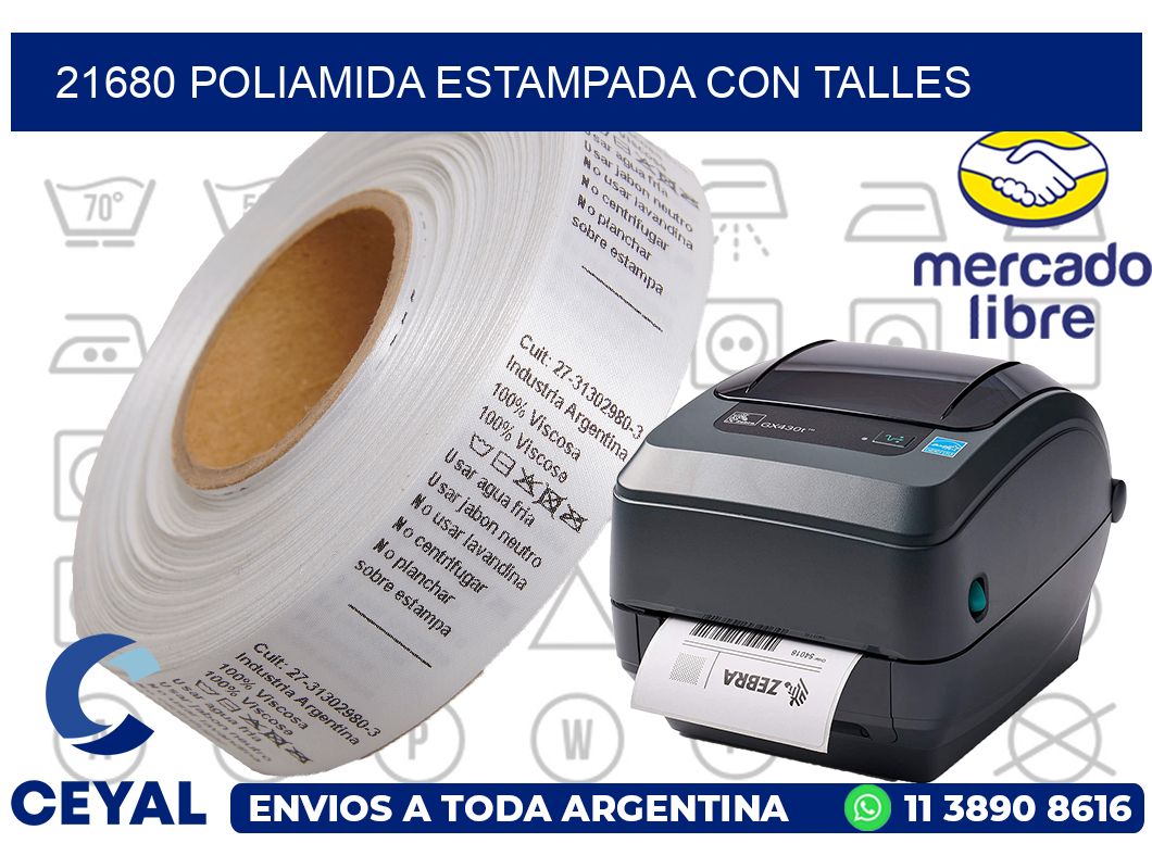 21680 POLIAMIDA ESTAMPADA CON TALLES